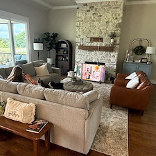 TV-Mounted-on-Stone-Fireplace-in-Spring-Hill-TN 0